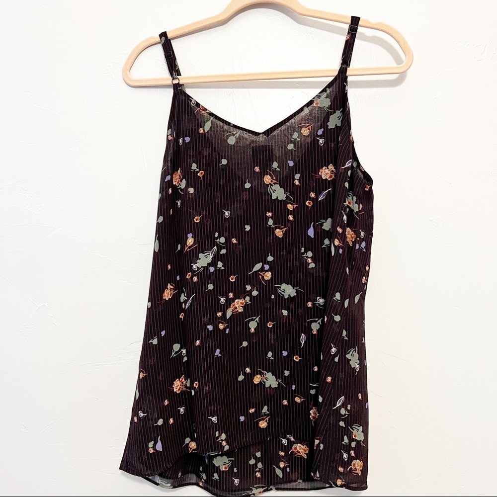 CAbi #3607 Pinstripe Floral Cami medium - Picture 7 of 11